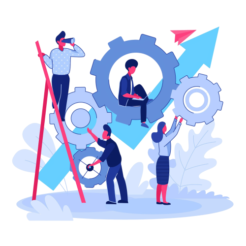 team-working-project-together