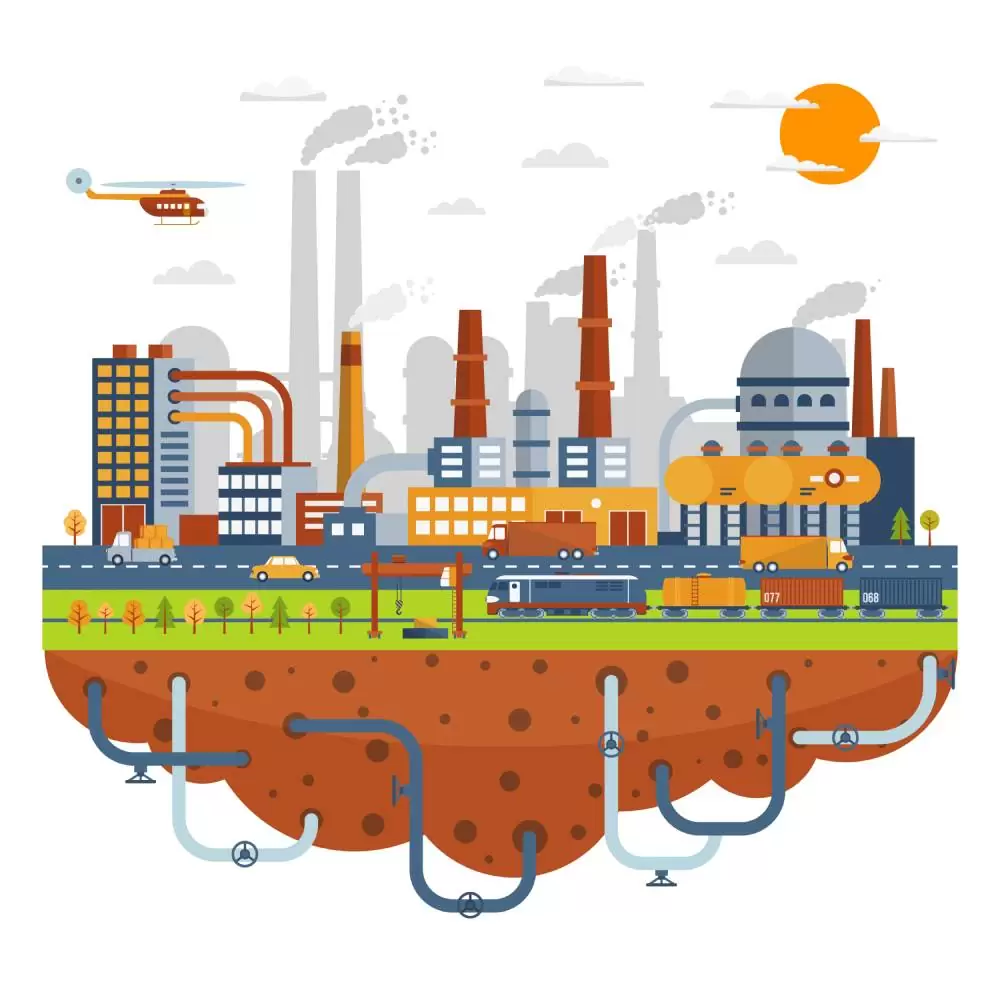 chemical industry vector image