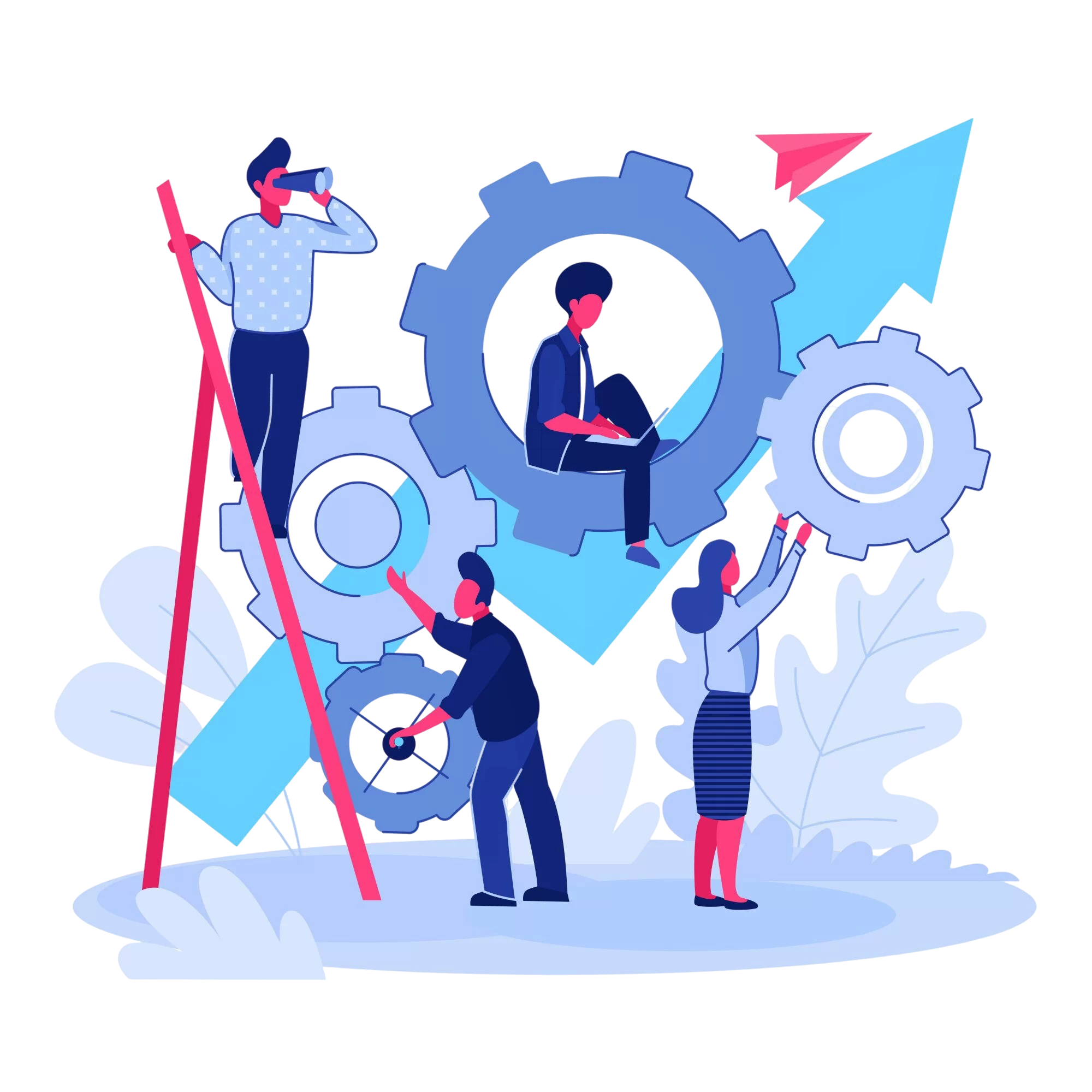 team-working-project-together